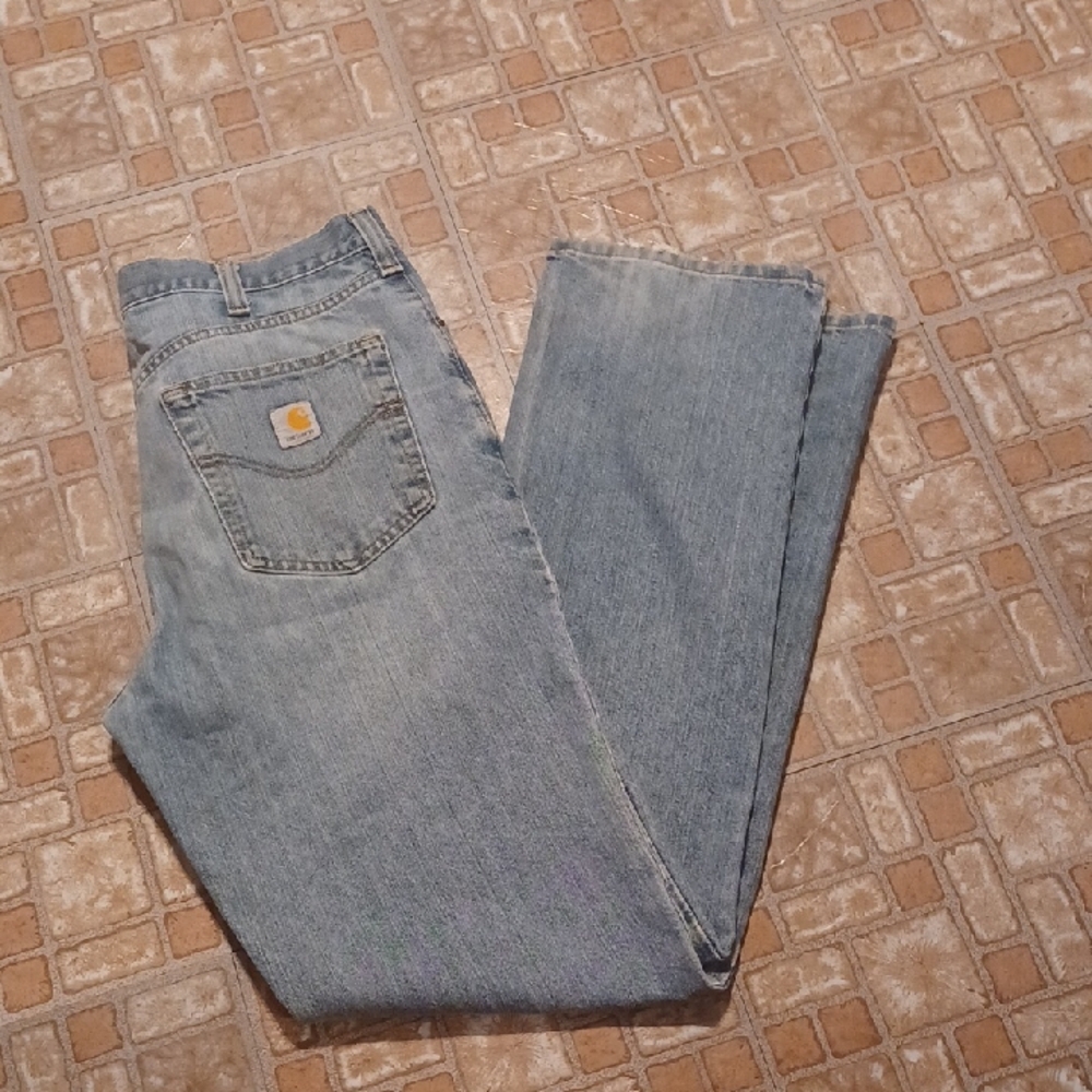 Carhartt Light Blue Denim Jeans Men's Size 34x36